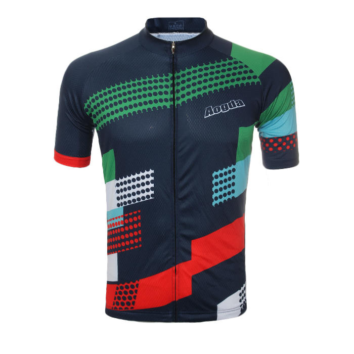 Unisex Sommer Radfahren Kurzarm Fahrrad Jersey Polyester Material Atmungsaktiv Wicking Quick Dry Shirts