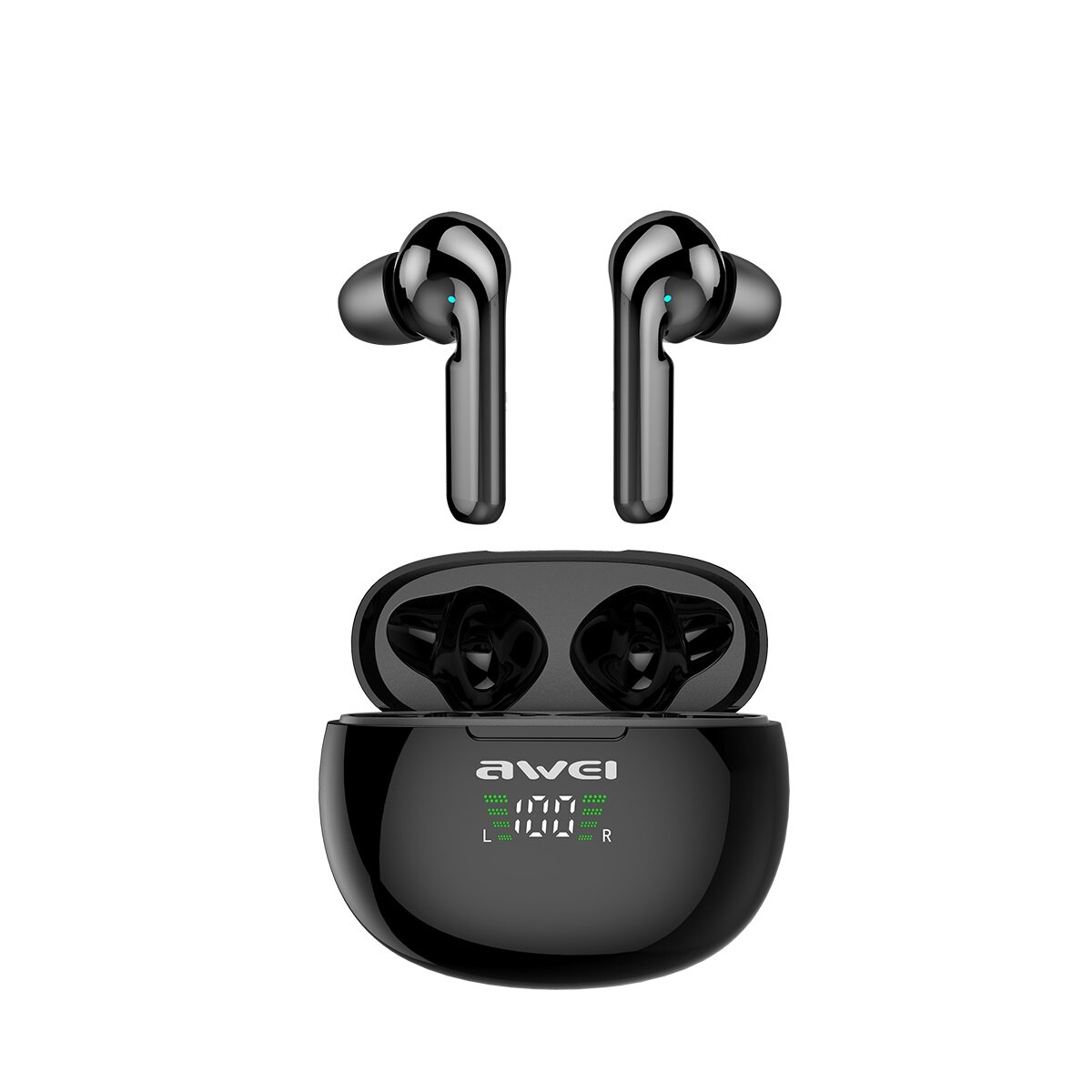 

AWEI T15P Mini TWS bluetooth 5.0 Wireless Earbuds Waterproof Touch Control Digital Display EarphoneFor Gaming Headset Wi