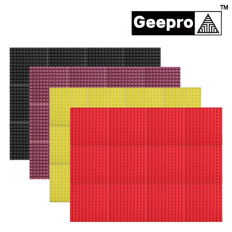 12 قطعة من الألواح الصوتية من Geepro ، رغوة عازلة للصوت للاستوديو