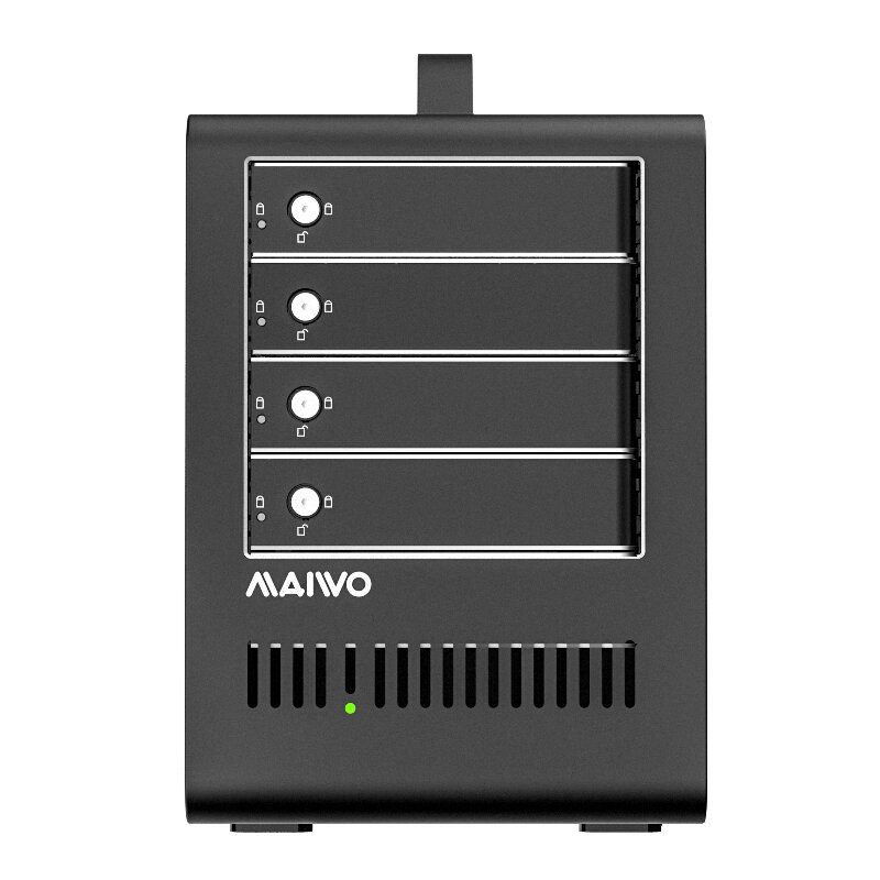 MAIVO HDDSSDドッキングステーション5ベイHDDエンクロージャーRAIDセットアップクローン（2.5インチ3.5インチSATAソリッドステートドライブ用）