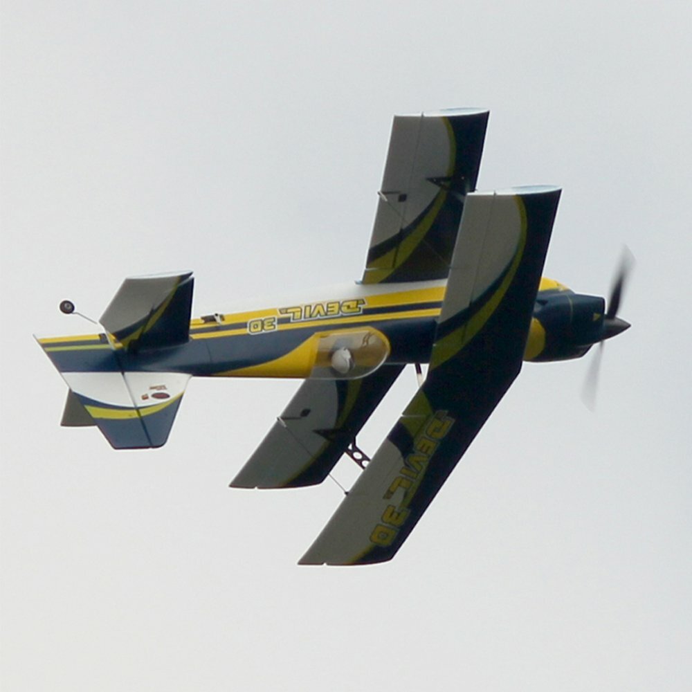 Dynam Devil 3D 1015mm Wingspan EPO 3D Aerobatic Biplane RC Airplane PNP