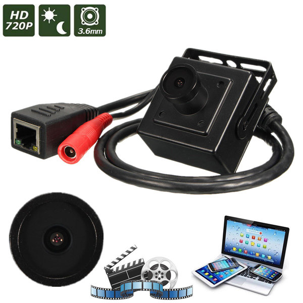 HD 720P 3.6mm Wired Mini CCTV IP Netwerk Digitale Video Camera CMOS Safty Verborgen