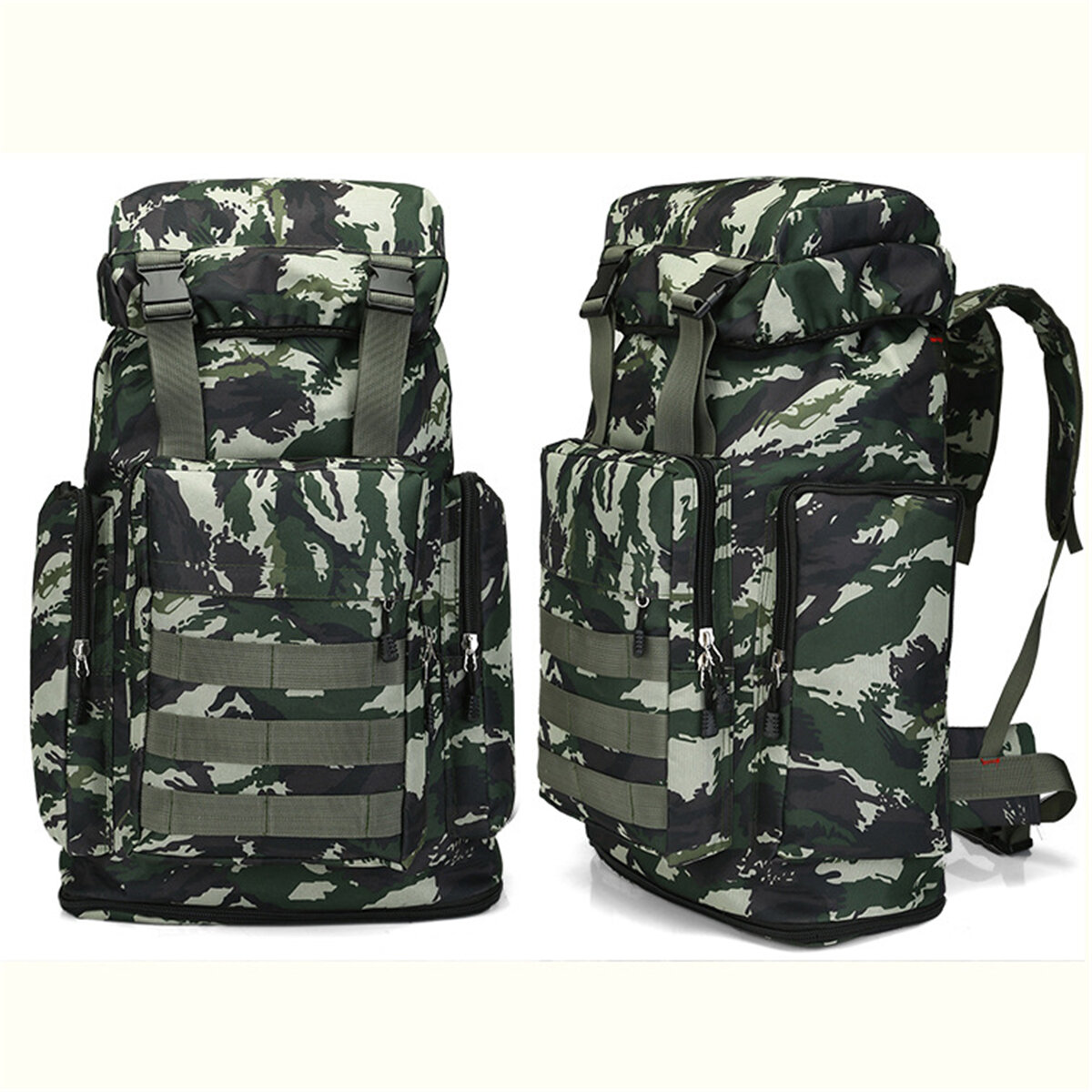 80L Многоцветный большой емкости Водонепроницаемы Тактический рюкзак На открытом воздухе Туристический поход Кемпинг Сумка