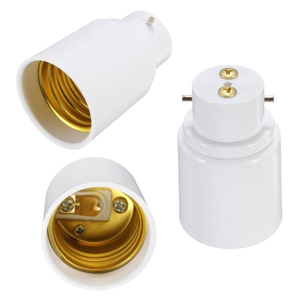 Lamp Light Bulb BAYONET Cap B22 To EDISON Screw E27 Adapter Converter UK COMPANY 