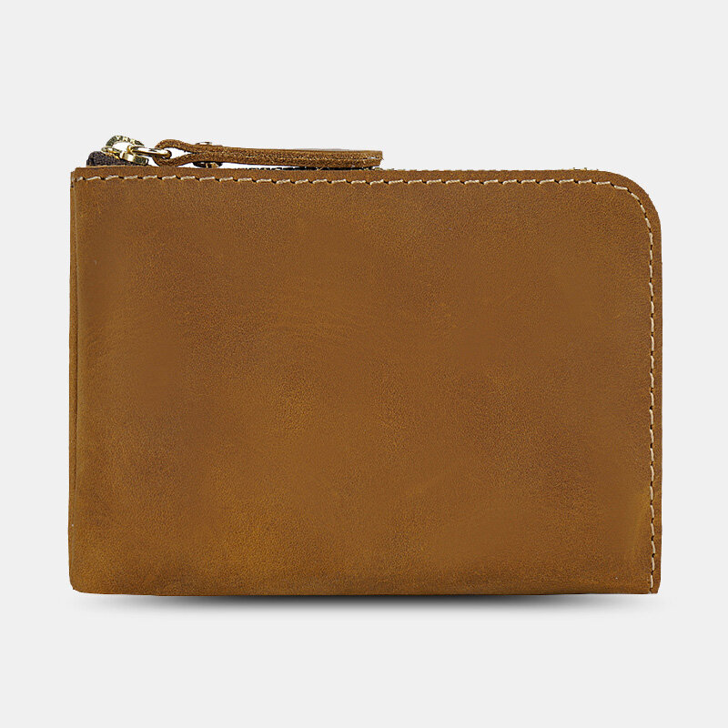 Unisex lederen vintage duurzame portemonnee portemonnee draagbare kleine portemonnee