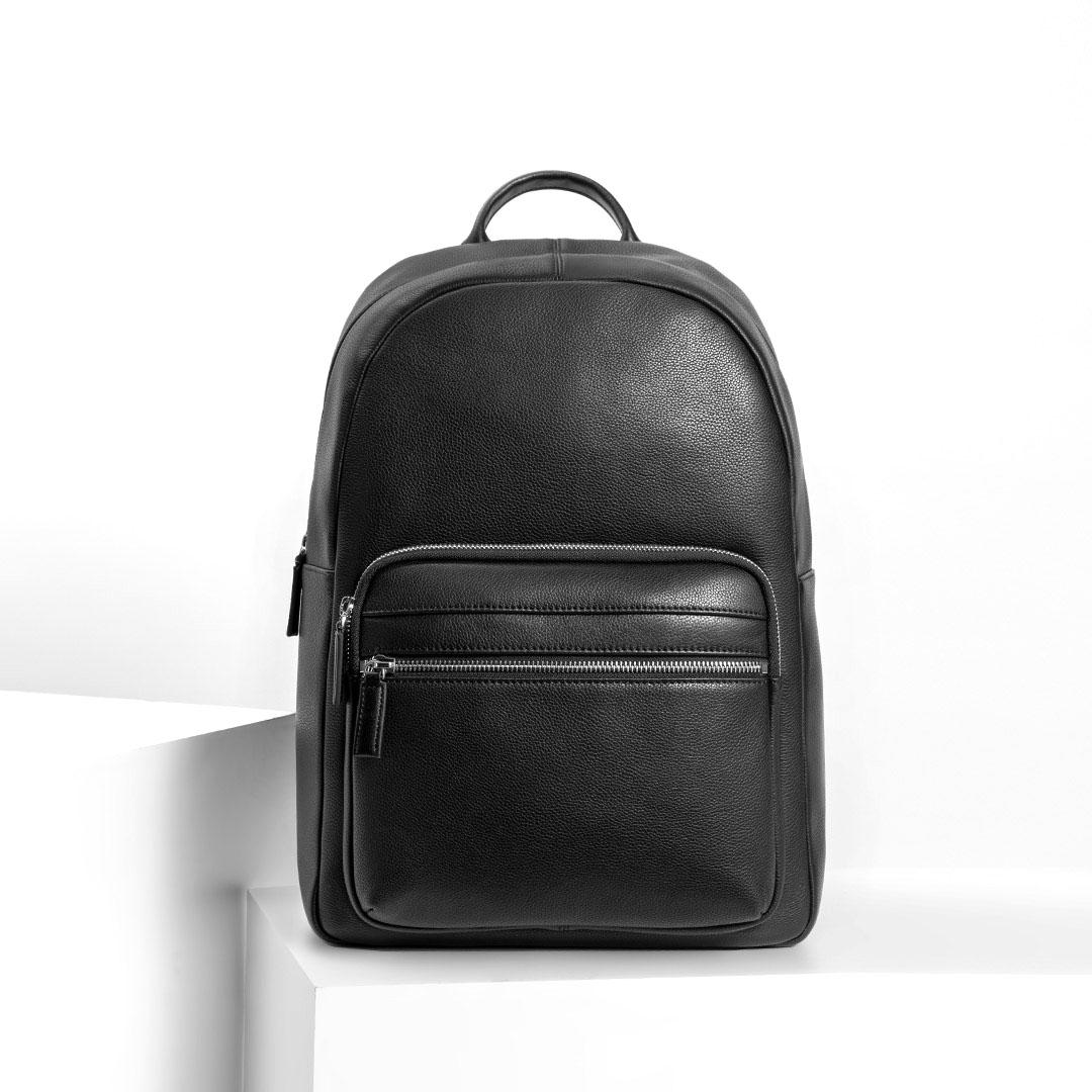 VLLICON 24L sac à dos en cuir à bandoulière 1.3 pouces sac pour ordinateur portable pour le camping scolaire de voyage en plein air