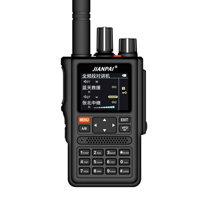 Jianpai FT-65DR 20W Walkie Talkie Dual Band Long Range 128 Channels 4800mAh GPS Locating Alarm Portable Handheld Transceiver Outdoors Two Way Radio EU Plug