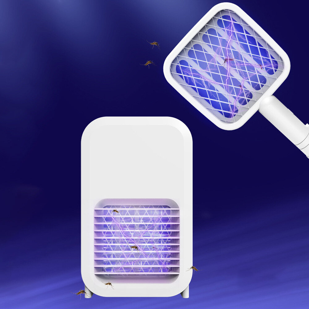 

2 в 1 360-400 нм 5 Вт средство от насекомых убийца Лампа USB аккумуляторная UV LED световая ловушка для комаров рассеива