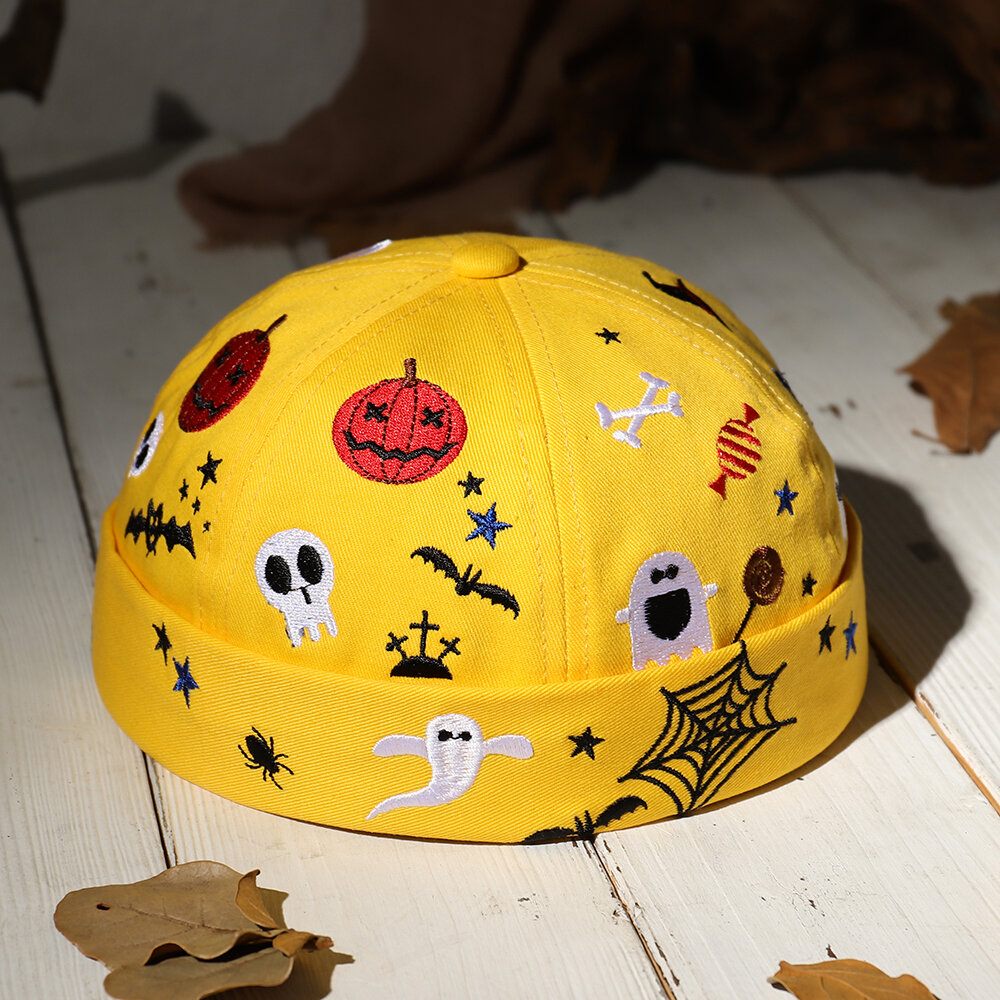 

Banggood Design Men Halloween Style Pattern Brimless Beanie Landlord Cap Skull Cap