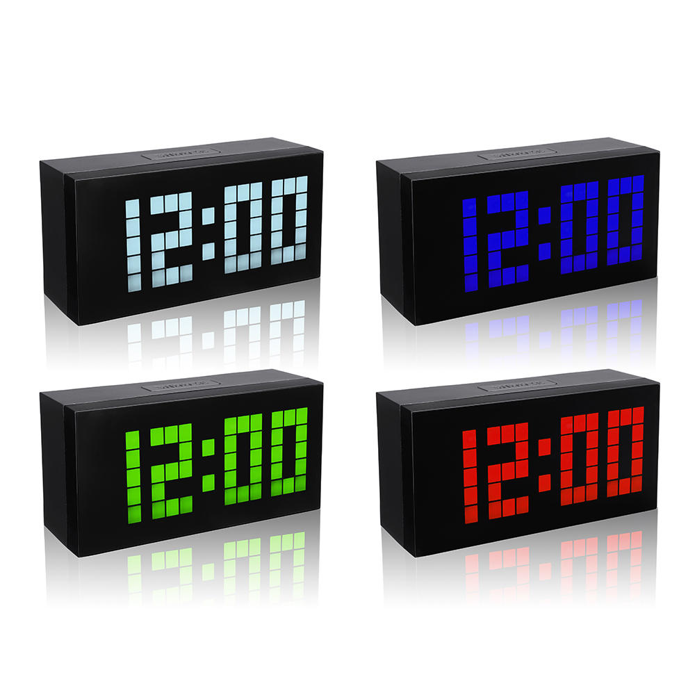 Image of Groes Display Groe Weckerzeit Moderner Wecker Smart Clock Countdown Digital Snooze Clock