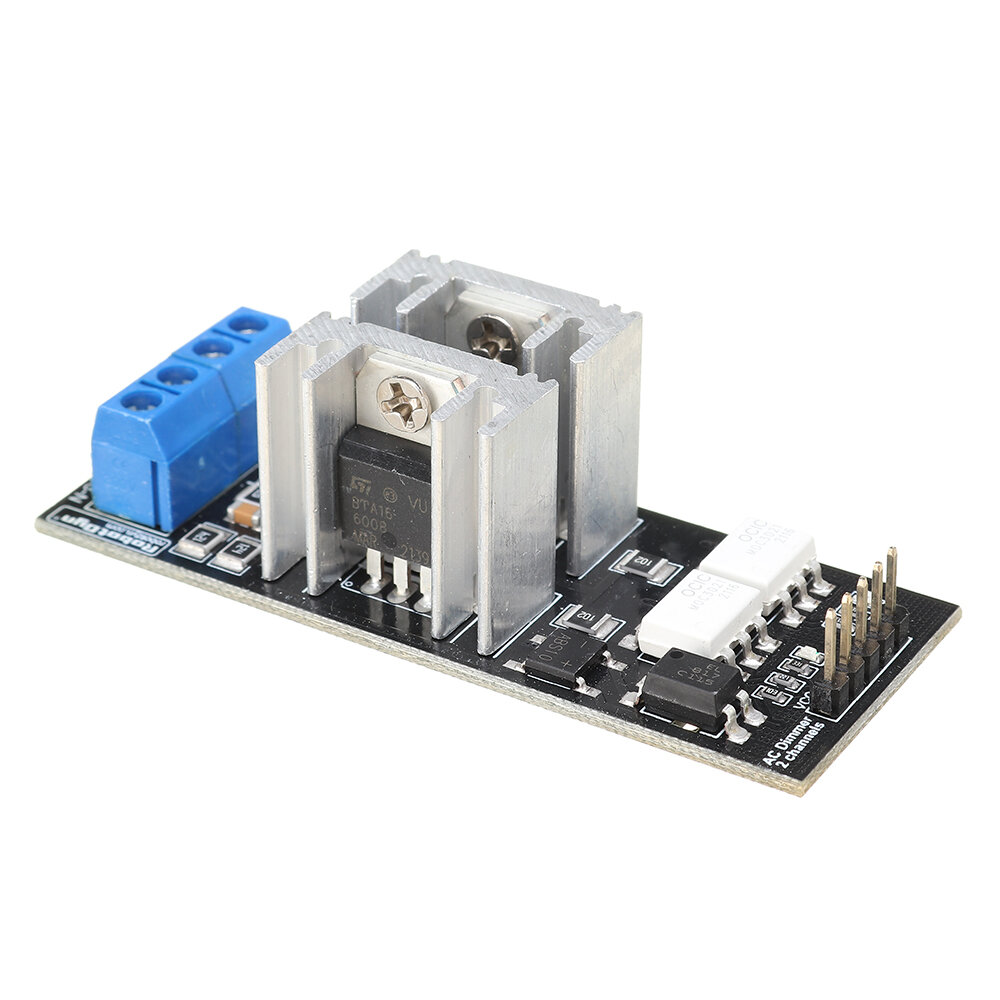 

Robotdyn® AC Dimmer Module 2 Channel 3.3V/5V AC 110V~400V 8A Per Channel Dirver Board