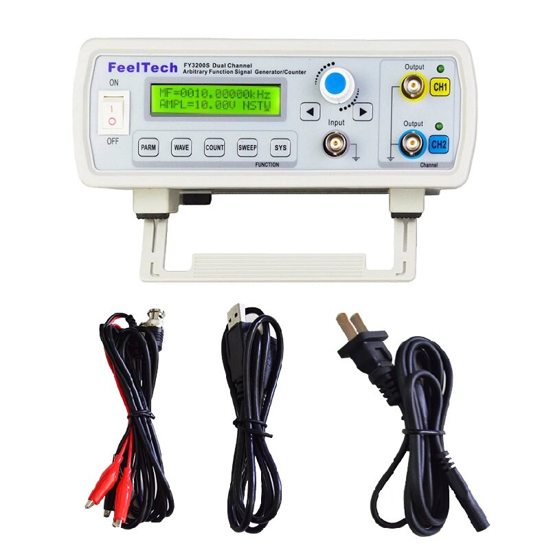 FY3200S 24MHz Digital DDS 2-Channel Arbitrary Function Signal Generator 250MSa/s 