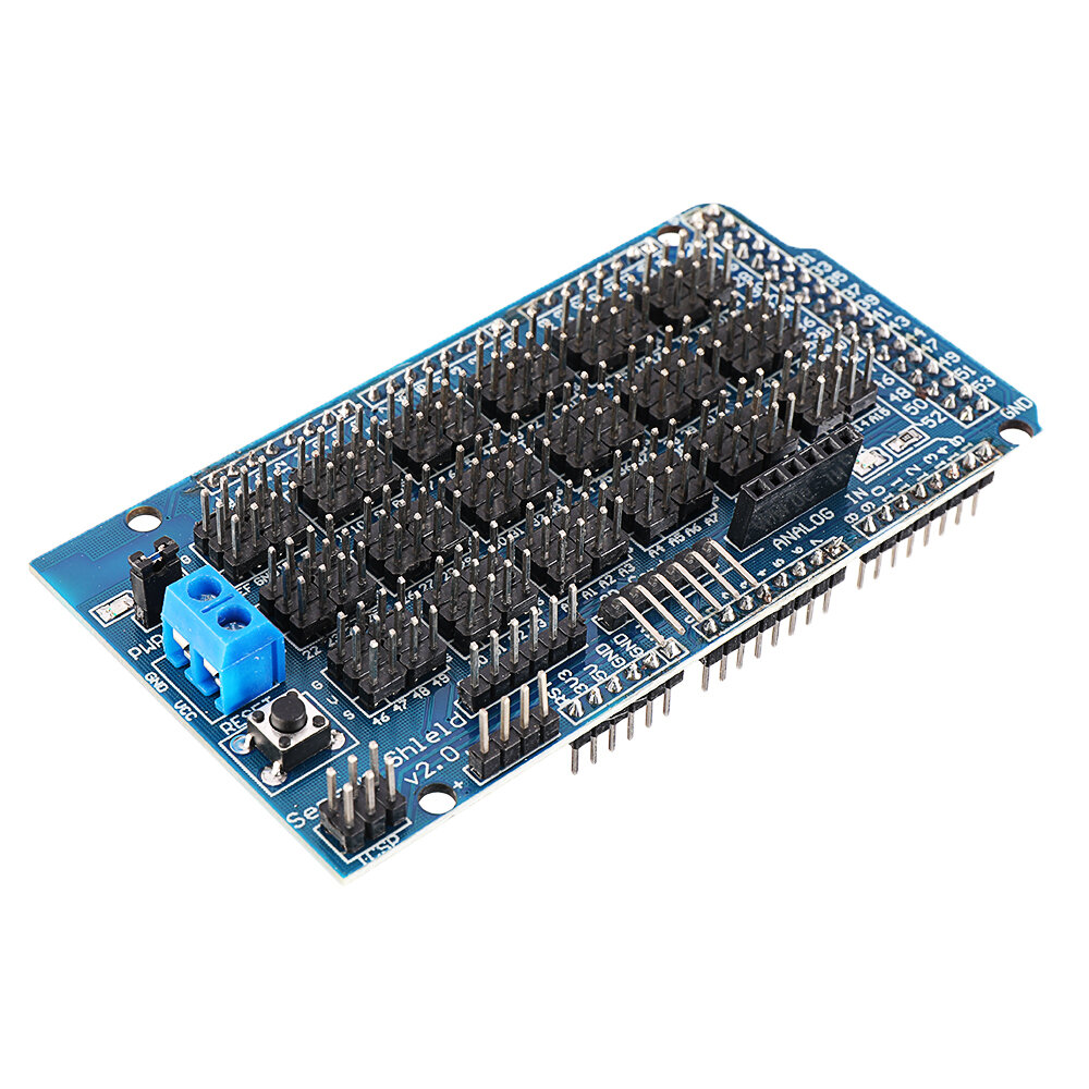 

MEGA Sensor Shield V2.0 Expansion Board For ATMEGA 2560 R3 Geekcreit for Arduinno - products that work with official Ard