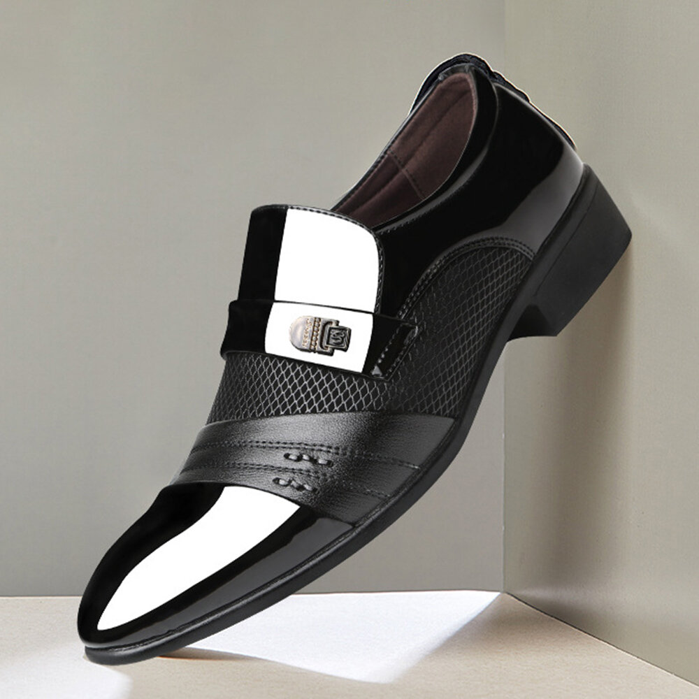 Men Microfiber Business Soft Formal Dress Shoes