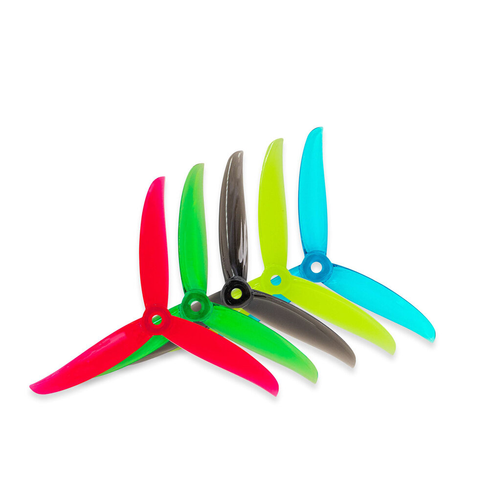 2 Pairs Gemfan Vannystyle 5136 5.1x3.6 5.1 Inch 3-Blade Propeller 5mm Shaft Hole for Freestyle RC Dr