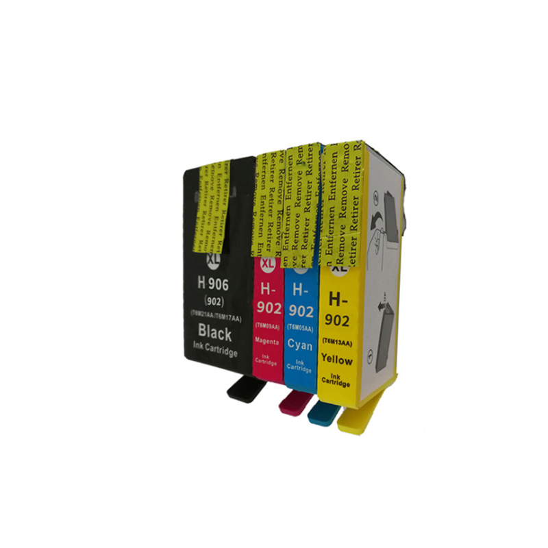 ZSMC HP902XL HP906XL Ink Cartridge For HP Officejet Pro 6960/6961/6963/6964/6965 /6966/69 Printer Ink Features  It is a good replacement for your original ink cartridgesNew with compatible chip  you dont need to reuse the old chip from original ink cartridges Specification  Color  Black Cyan Magenta YellowInk Capacity  20ML Black Cyan Magenta Yellow   50ML Black Compatible Cartridge Model  HP902 HP906Printer model  For HP Officejet Pro 6960 6961 6963 6964 6965  6966 69 Package includes  1 x Ink cartridge1 x Package Box