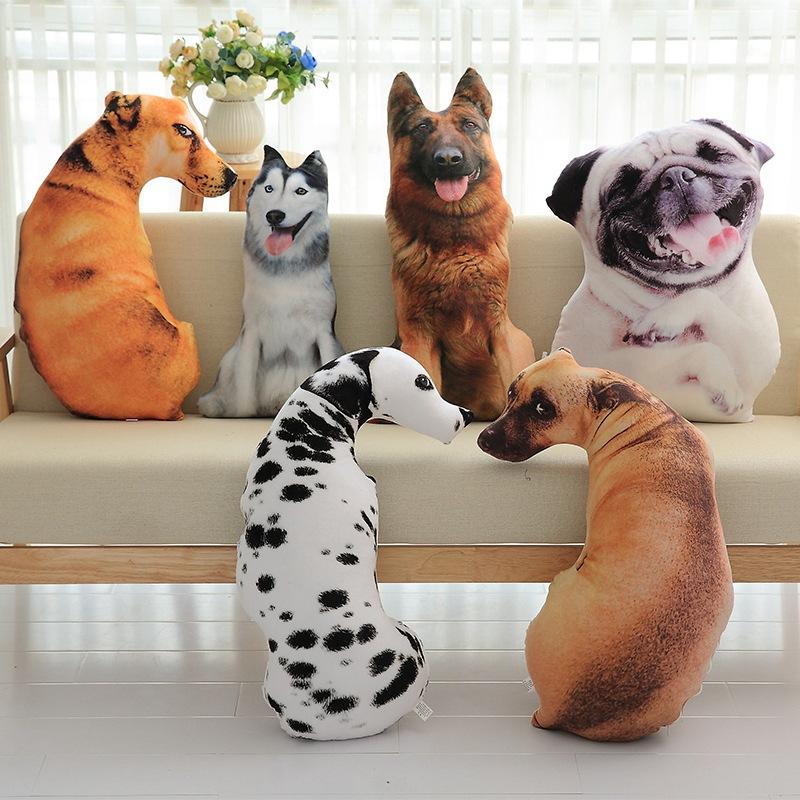 

Honana WX-555 3D Simulation Animal Pillow Plush Printed Samoyed Husky Dog Tiger Cute Pillow Cushion