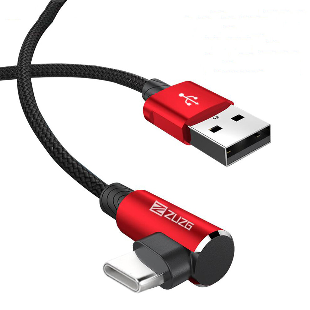 

ZUZG 2.4A Micro USB Type C Fast Charging Data Cable For Huawei P30 Pro P40 Mate 30 Mi10 5G S20 Oneplus 7T Pro - 1M