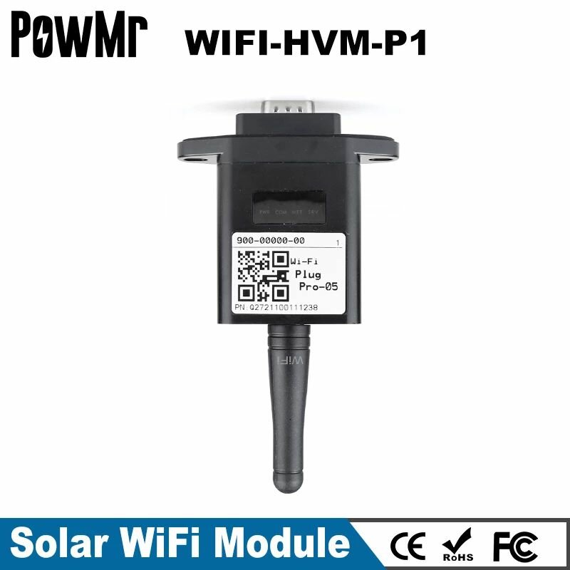 

PowMr WiFi Module Wireless Device With RS232 Port Remote Monitoring for Hybrid Solar Power Inverter POW-HVM5.5K-48V POW-