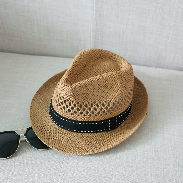 Men Women Summer Straw Knited Sunscreen Hat Outdoor Casual Travel Sea Hat