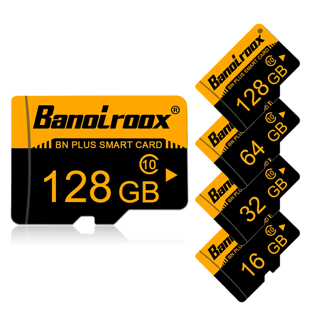 Banolroox Class 10 A1 U3 Geheugenkaart TF-kaart 16G 32G 64G 128G Opslag Flash Kaart met SD-adapter
