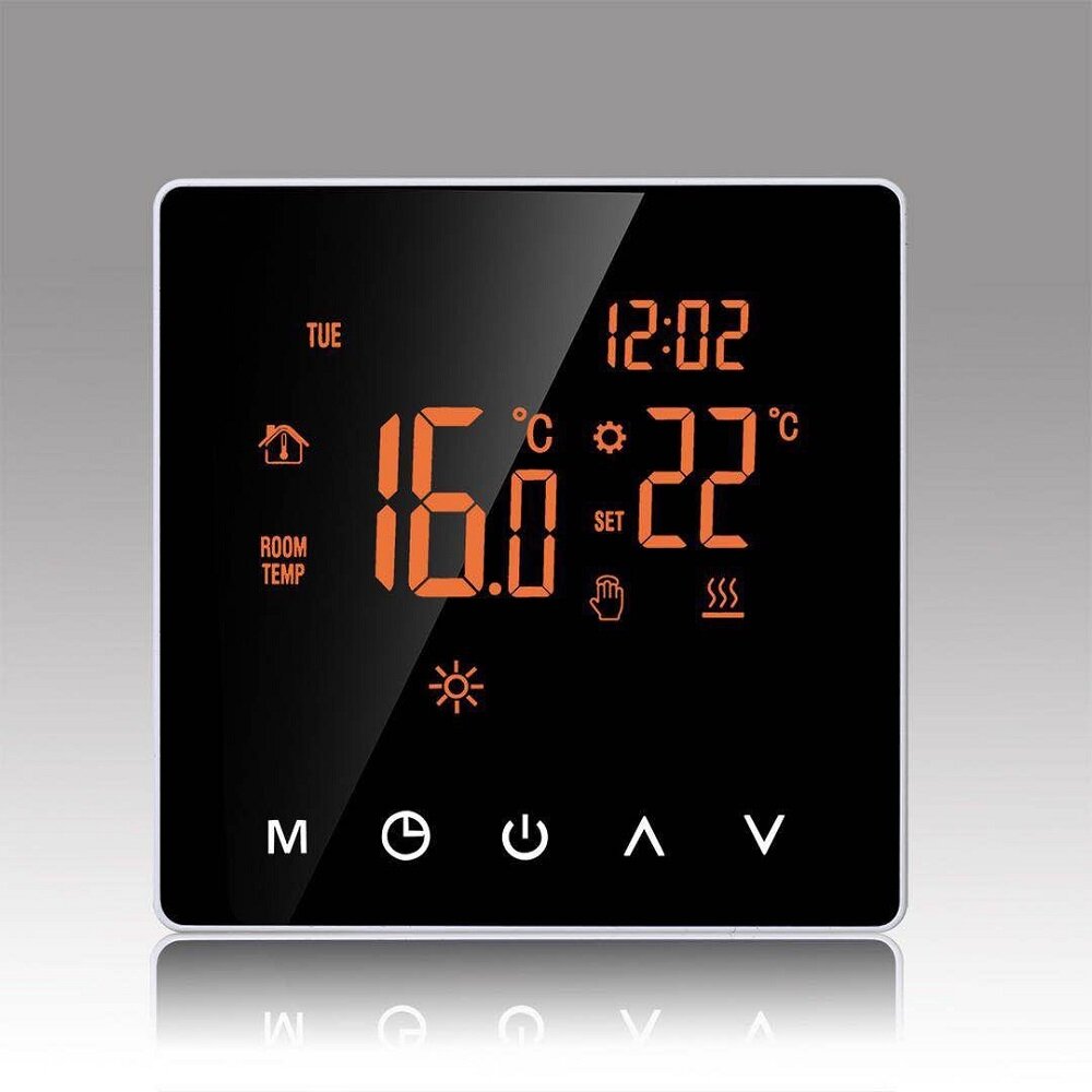 Smart Home High-power Touch Screen Electric Heating Thermostat without WIFI Function