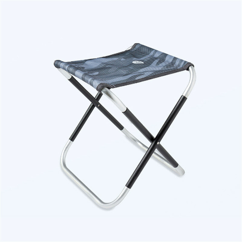 Sedia pieghevole portatile da esterno ZENPH in alluminio per barbecue e campeggio con carico massimo di 80 kg per picnic.