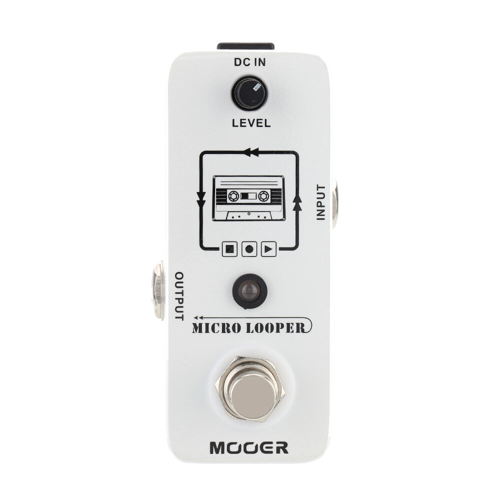 

Mooer Micro looper Mini Loop recording Effect Pedal Max Recording Time 30 minutes for Electric Guitar True Bypass Guitar