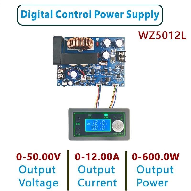 WZ5012L 50V 12A 600W LED Display DC-DC Buck Converter CC CV Step-down Power Module Verstelbare spann