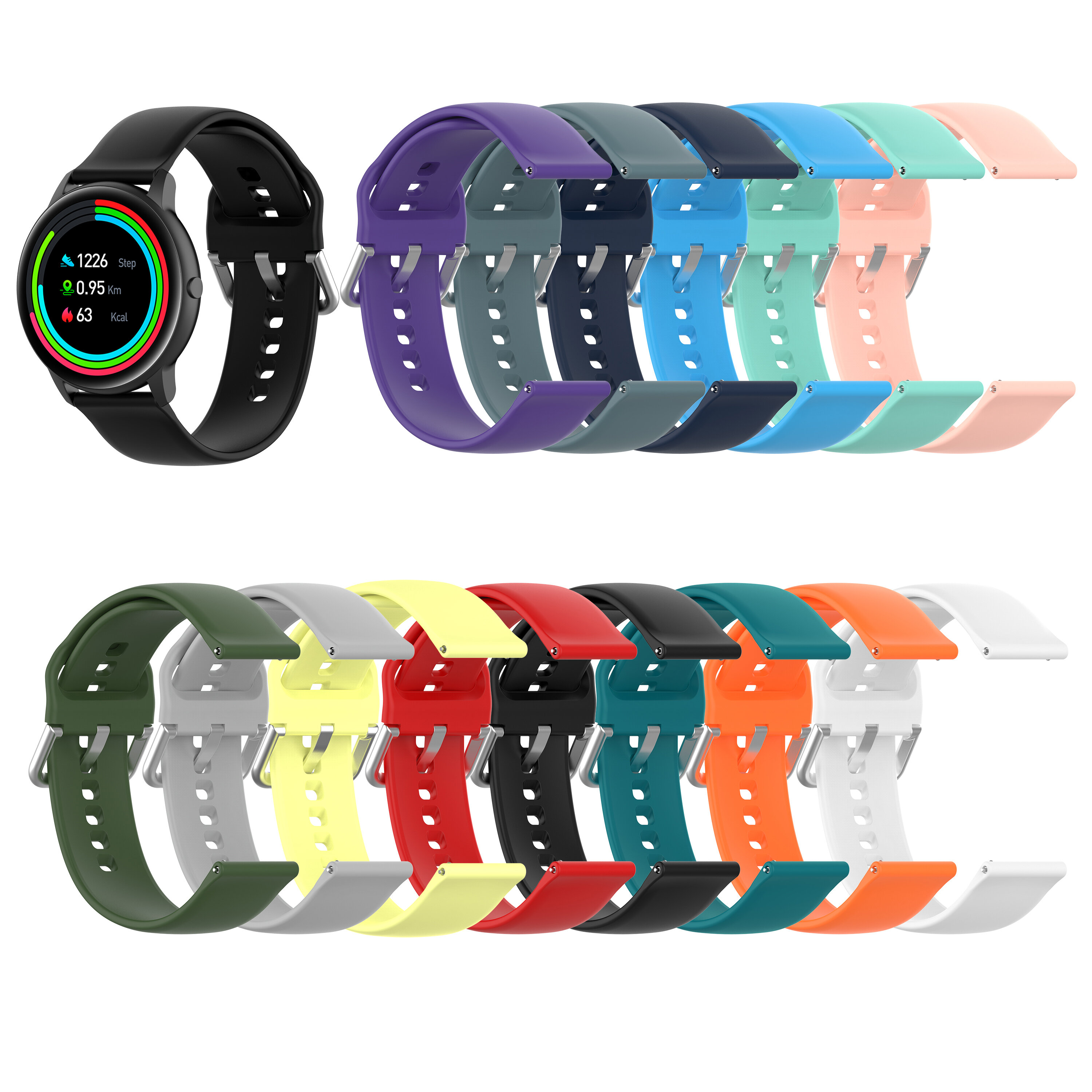 [Meerkleuren naar keuze] Bakeey Comfortabele Soft Vervanging van siliconen horlogeband voor Xiaomi H