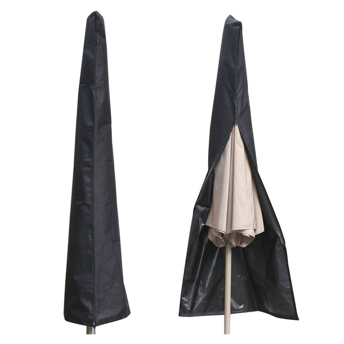 Parapluie en Plein Air Imperméable à l'Eau Couverture de Canopée Ombre Protective Parasol Abri du Soleil Sac Zipper