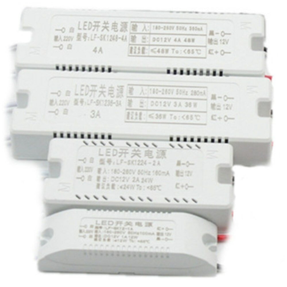 AC185-260V naar DC12V 12W 18W 24W 36W 48W voeding verlichting transformator LED-driver voor LED-verl