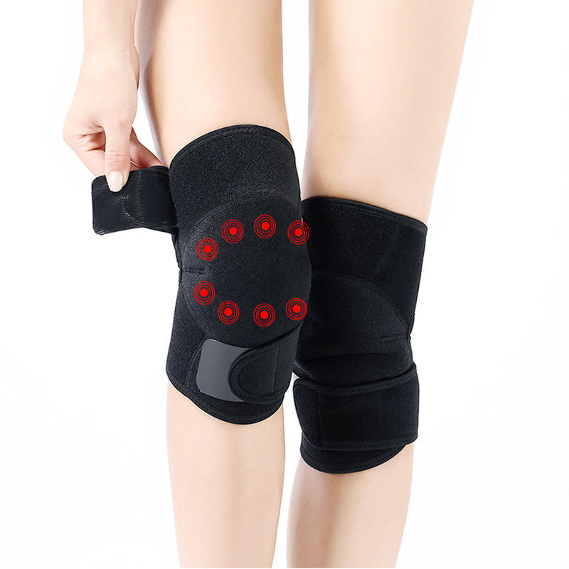 

KALOAD 1Pair Tourmaline Self-Heating Knee Pad Far Infrared Magnetic Therapy Spontaneous Heating Pad Fitness Protective G
