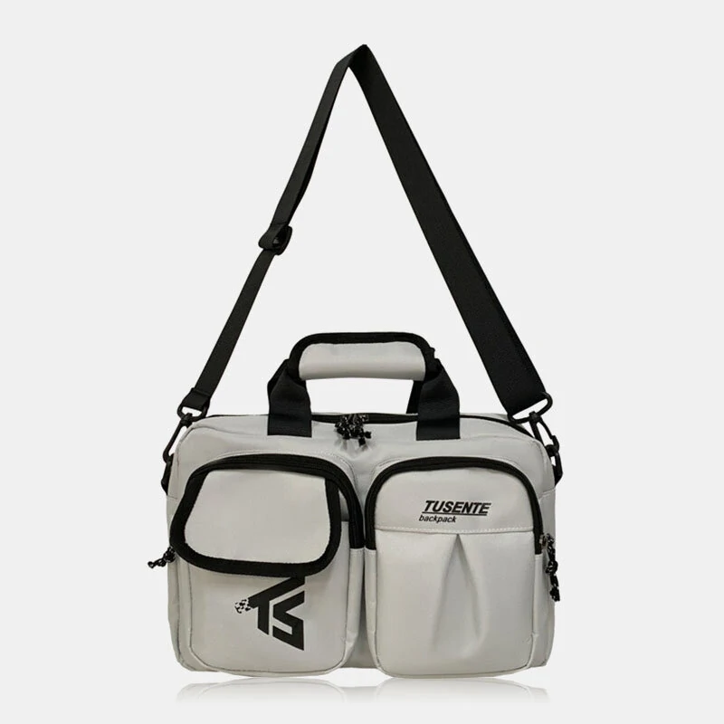 Men nylon casual multi-pockets large capacity crossbody bag