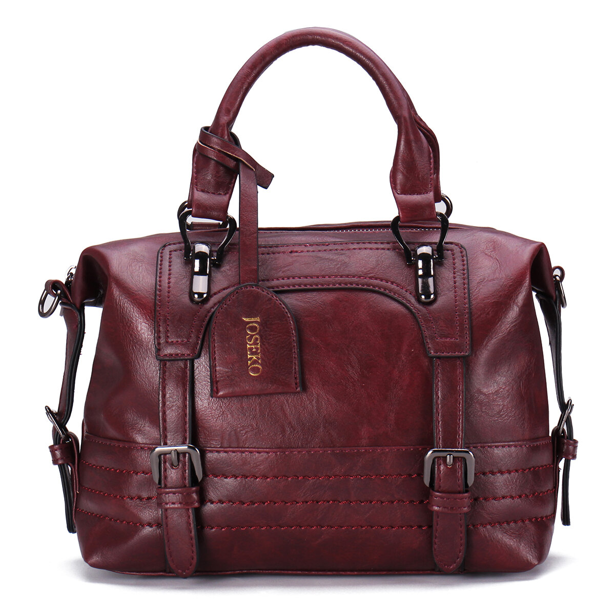 JOSEKO Women Artificial Leather Stylish Large Capacity Crossbody Bag Casual Convertible Strap Handba