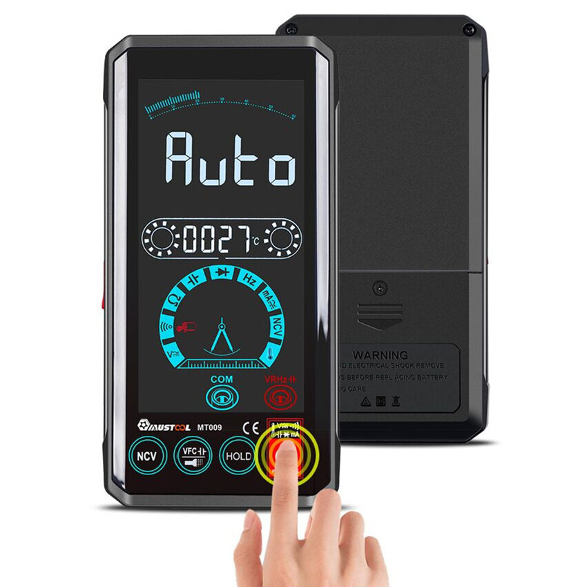 MUSTOOL MT009 4,4-inch touchscreen Smart True RMS digitale multimeter Automatische meting met VFC-fu