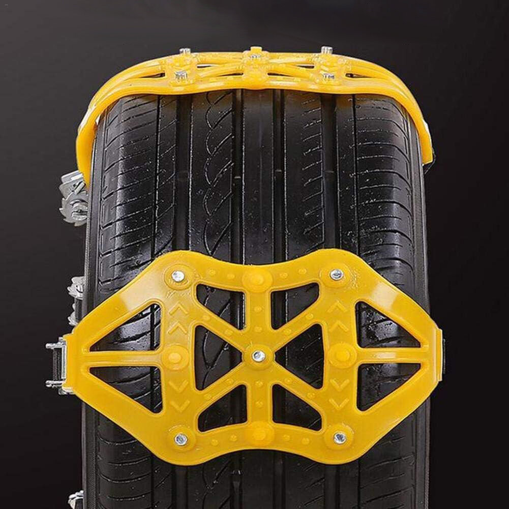 1pc Car Tire Anti-skid Chains Electric Bike Thickened Mud Wheel Chain For Snow Mud Sand Road TPU Skid-resistant Chains Accessories