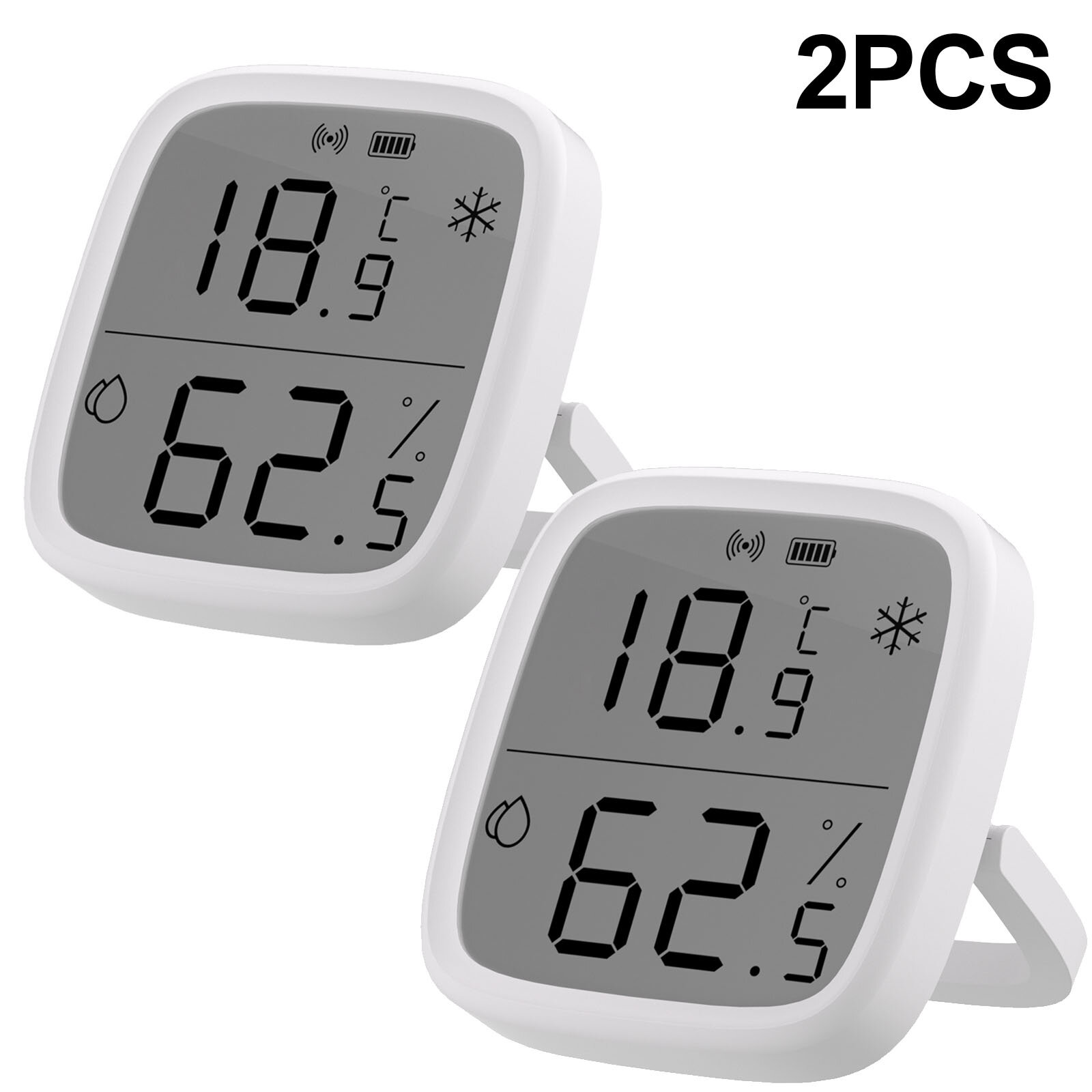

2Pcs SONOFF SNZB-02D LCD Smart Temperature Humidity Sensor APP Real-time Monitoring Work with ZB Bridge-P/ ZB Dongle/ NS