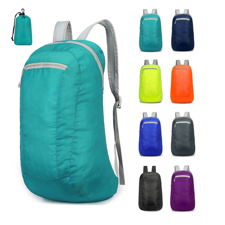 Outdoor Folding Backpack Men's and Women's Super Light Sport Bag Skin Bag Folding Mountaineering Bag Waterproof Travel Portable Bag