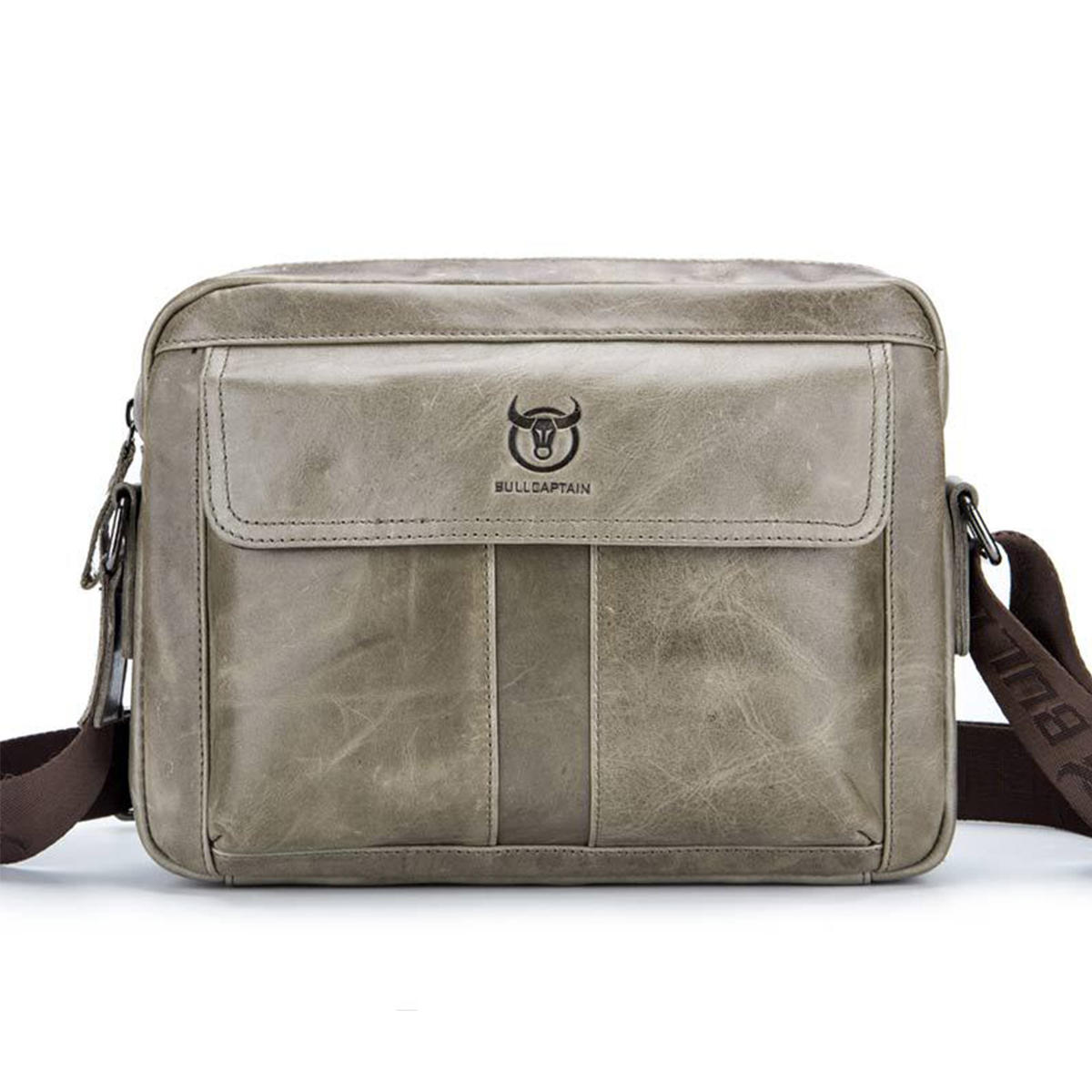 Men Leather Shoulder Bag Outdoor Travel Cross Body Messenger Handbag