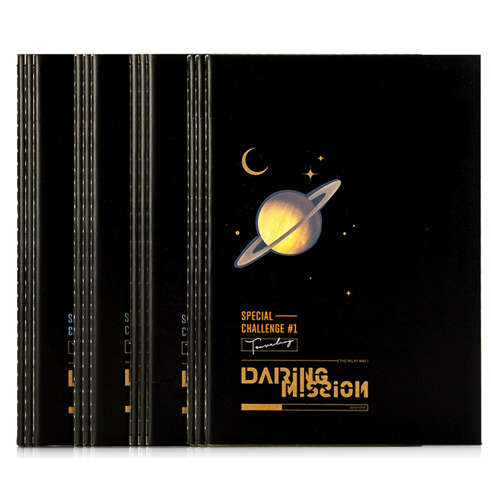 Deli FA560 A5 Naaiboek 60 vellen Dagboeknotitieboekje met horizontale lijn Briefpapier Studenten Kan