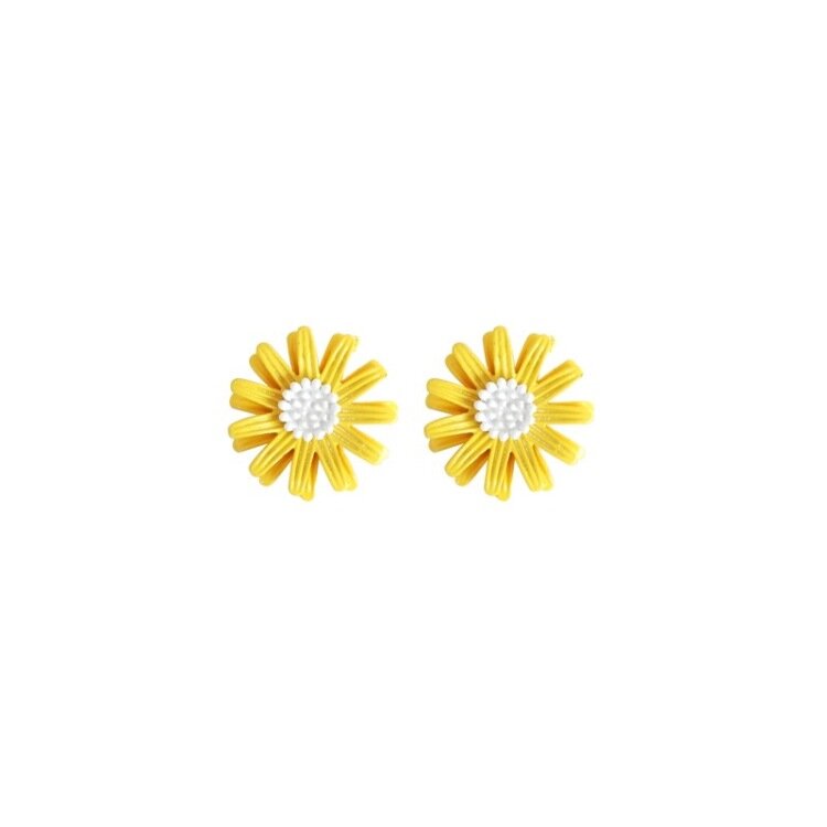 

Daisy Flower Stud Earrings Fashion Yellow White Earrings