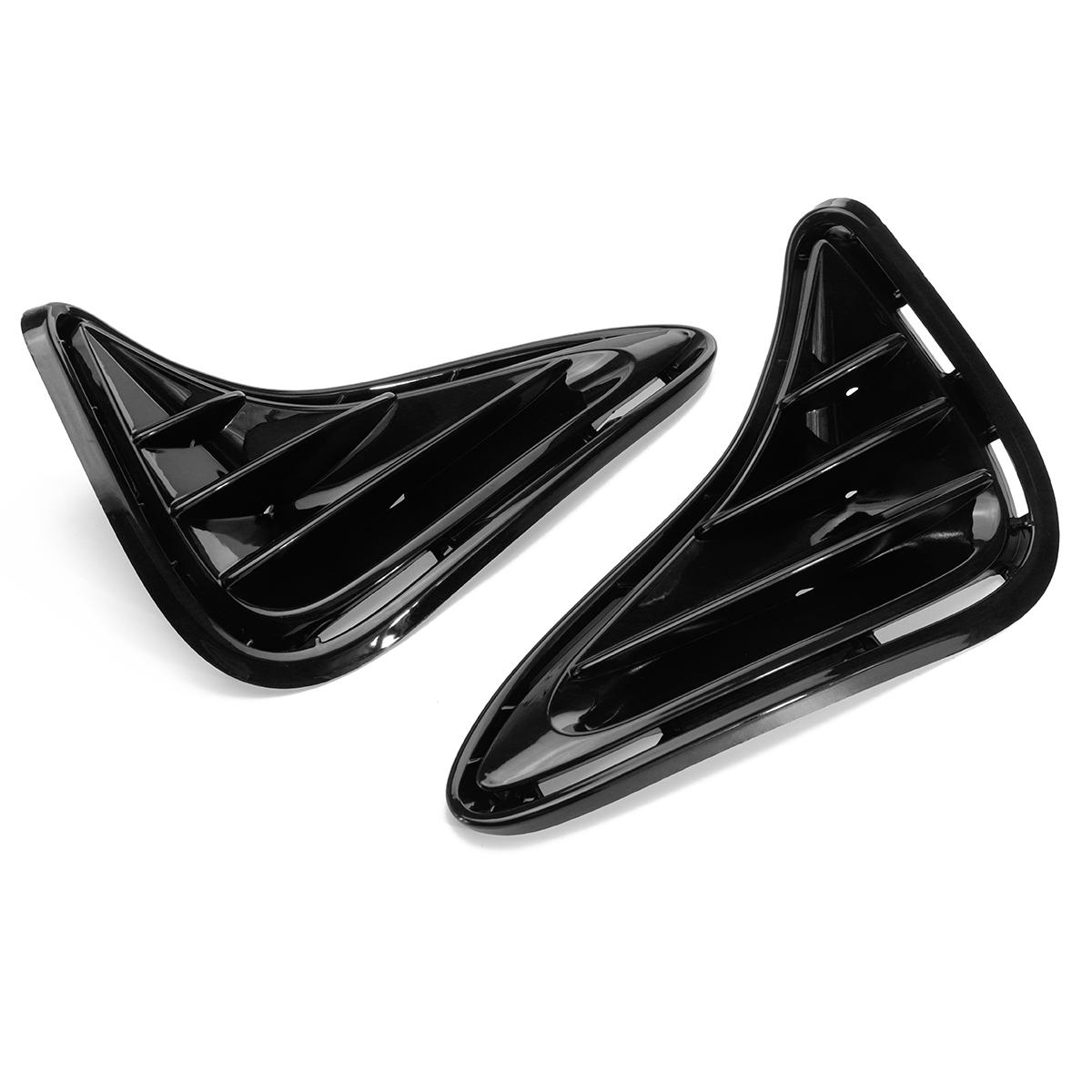 Mistlamp afdeklamp Bezels Glanzend zwart paar voor Toyota Corolla L LE LE Eco 2017-2019