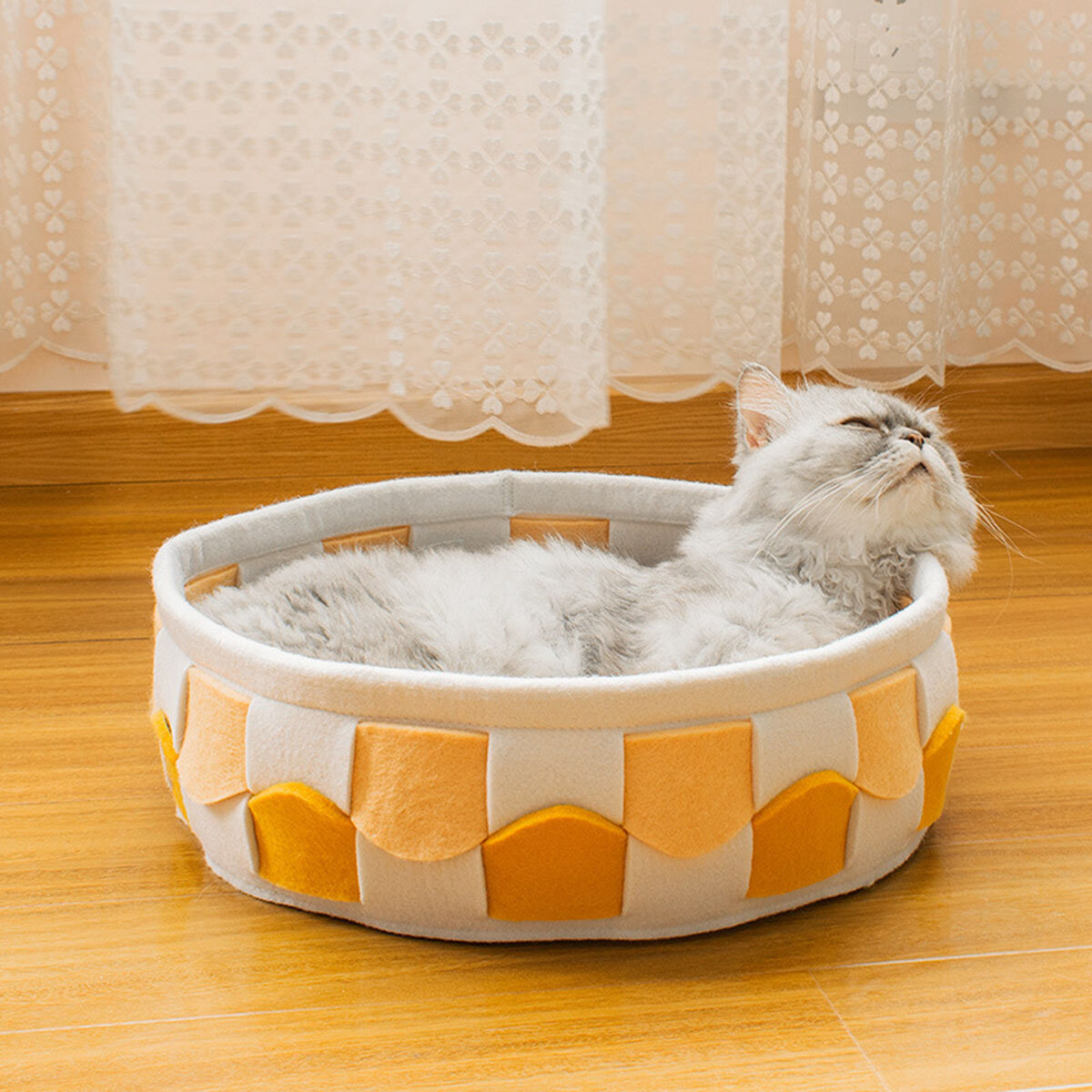 Natuurlijk vilt Huisdier Kat Grot Bedden Nesthuis Voor Katten Kleine Honden Huisdieren Benodigdheden