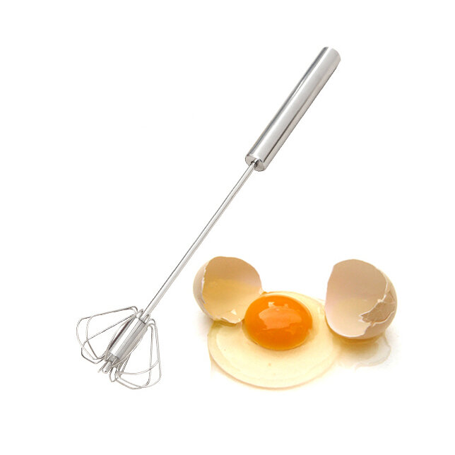 

KC-EW089 Stainless Steel Semi-automatic Whisk Egg Beater Mixer Stirrer Foamer Kitchen Tools