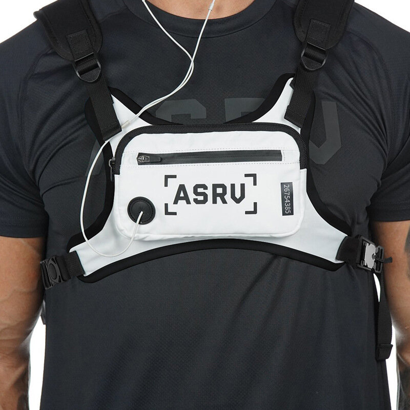 ASRV 600D أكسفورد القماش التكتيكية حقيبة الصدر ضد للماء سترة الجري العاكسة حقيبة هاتف حقيبة محفظة في الهواء الطلق التخييم السفر