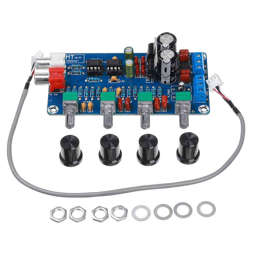 XH-M164 NE5532 Stereo Voorversterker Tone Board Audio 4 Kanalen Versterker Module 4CH CH Controle Pr