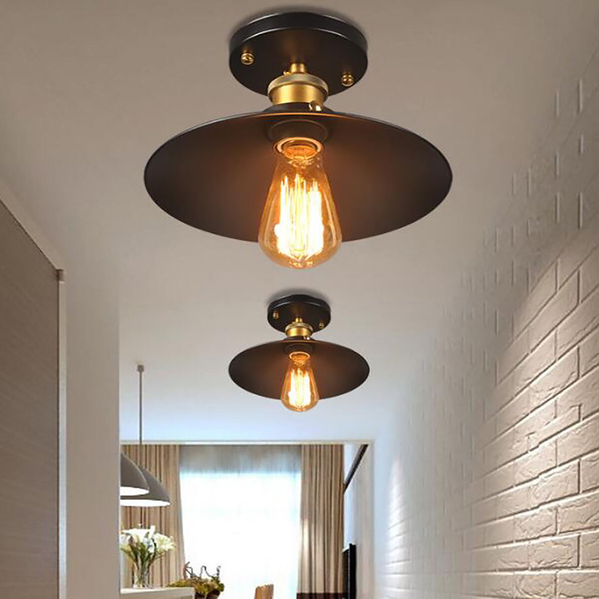 E26 / E27 Industri?le plafondlamp Hanglamp Lamp Home Woonkamer Decor