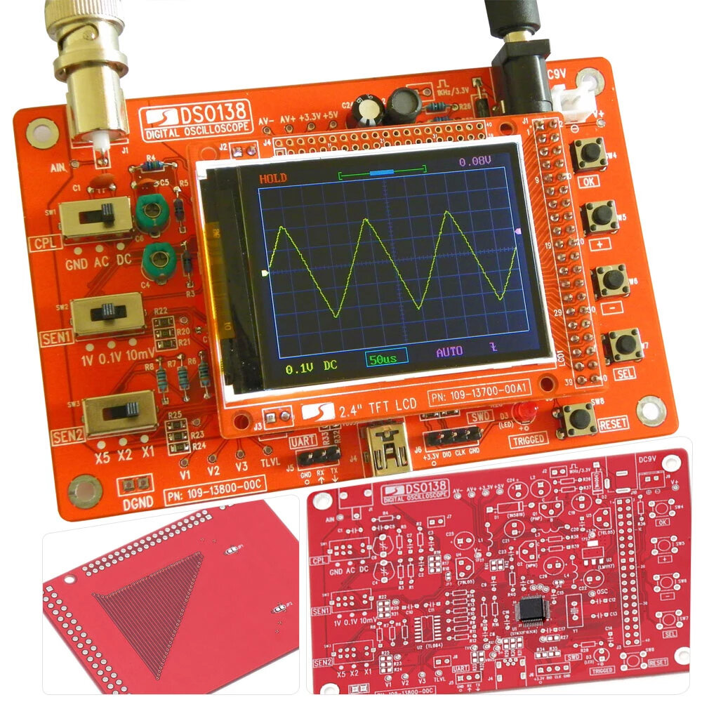 Digitale Oscilloscoop DIY Kit DIY Onderdelen Elektrische Digitale Oscilloscoop Zakformaat Handheld E