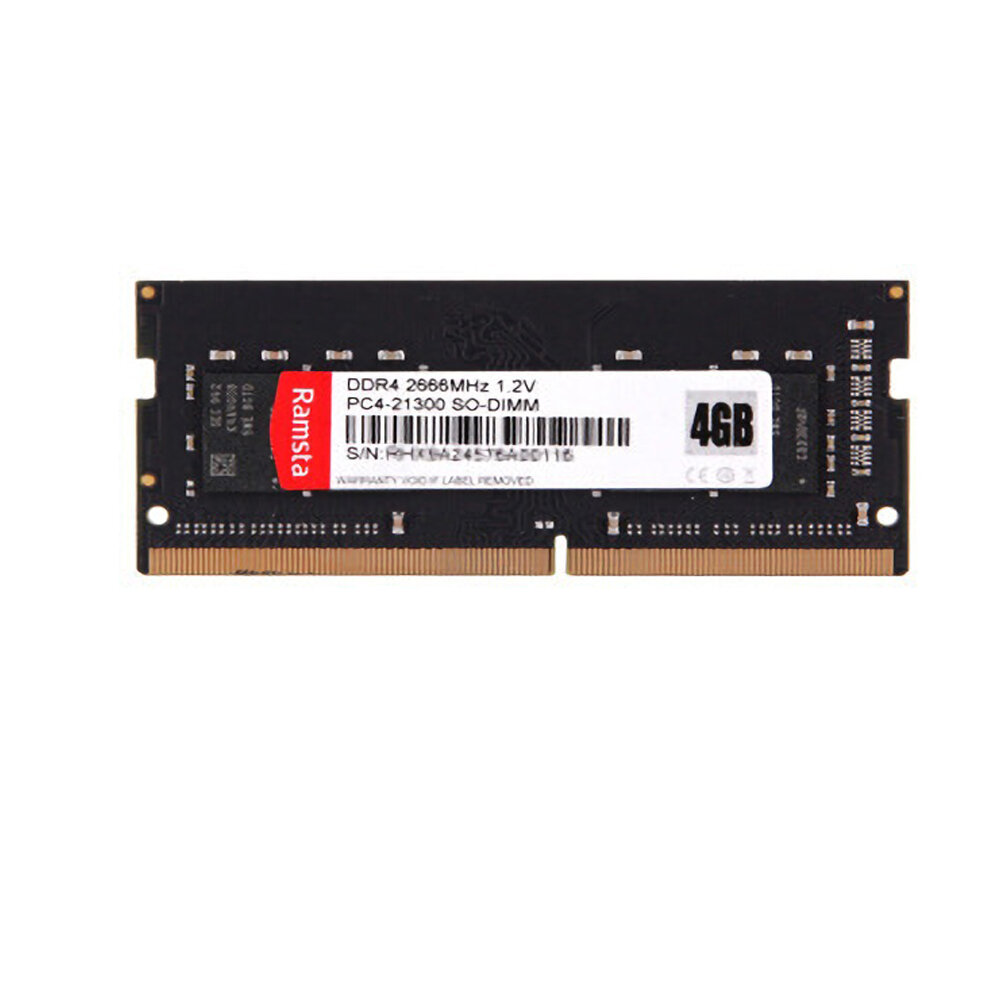 Ramsta DDR4 2666MHz 4GB عالية السرعة كبيرة سعة مفرد وحدة ذاكرة لأجهزة الكمبيوتر المحمول